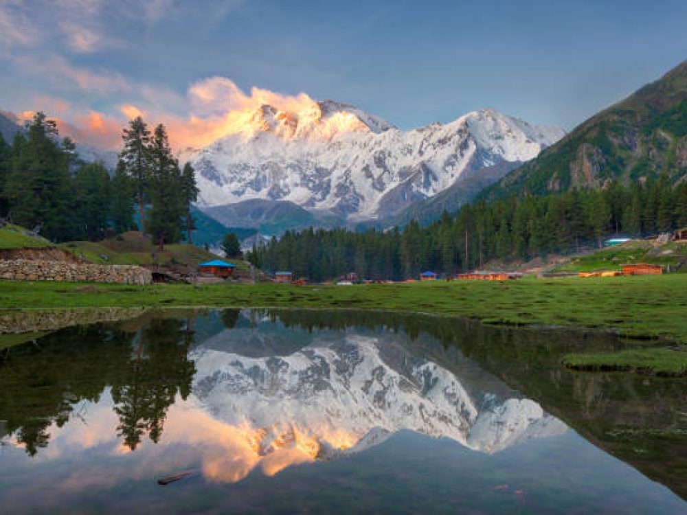 Reflection Pond on the Fairy Meadows, Nanga Parbat, Pakistan, taken in August 2019, post processed in HDR
